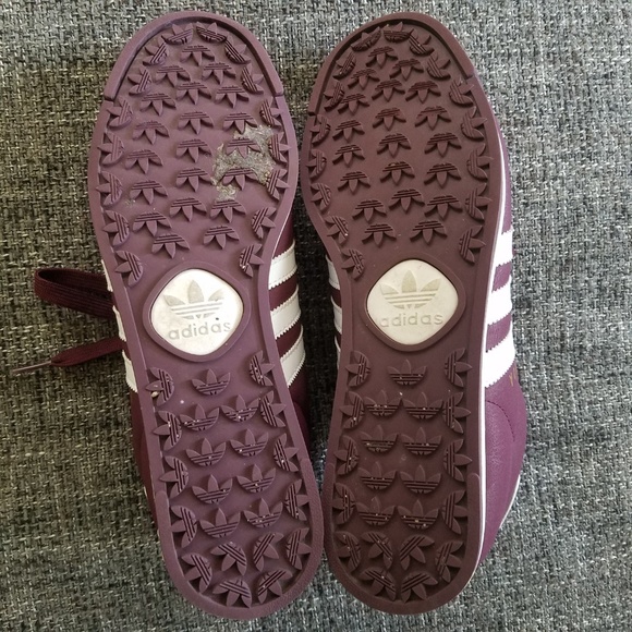 Classic maroon Adidas Samoa sneakers EUC - Picture 6 of 7